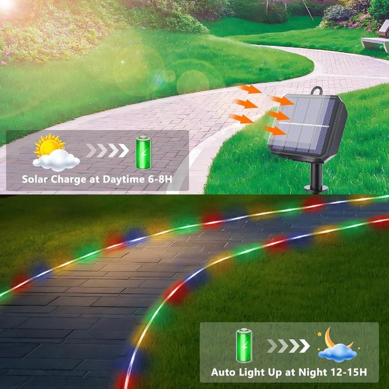 33-Foot Solar String Lights with 100 LEDs