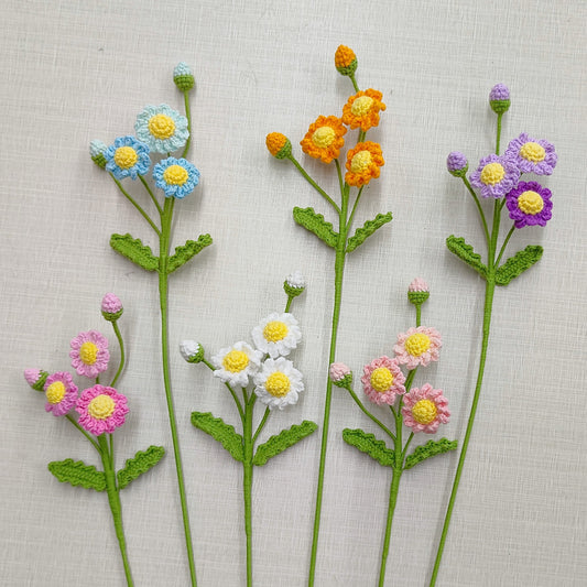 Handmade Crochet Daisy Bouquet