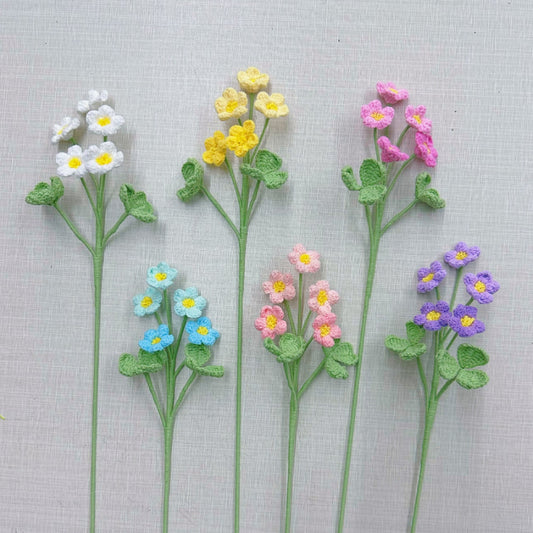 Handmade Crochet Oxalis Bouquet