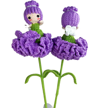 Handcrafted Crochet Carnation Flower Bouquet – Home Decor & Gift for Moms, Teachers, and Friends