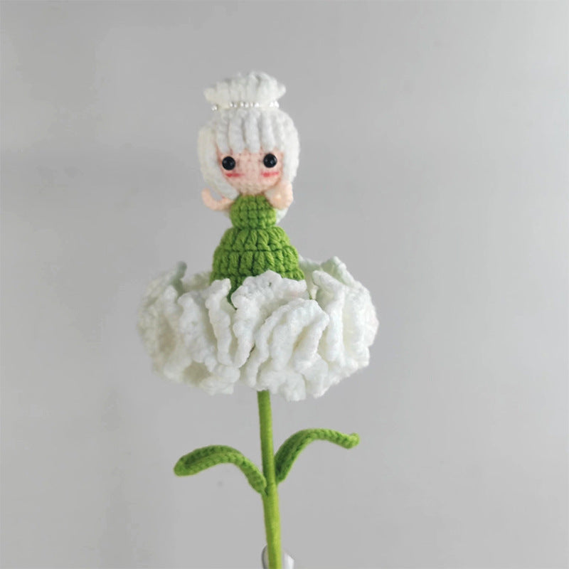 Handcrafted Crochet Carnation Flower Bouquet – Home Decor & Gift for Moms, Teachers, and Friends