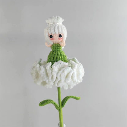 Handcrafted Crochet Carnation Flower Bouquet – Home Decor & Gift for Moms, Teachers, and Friends