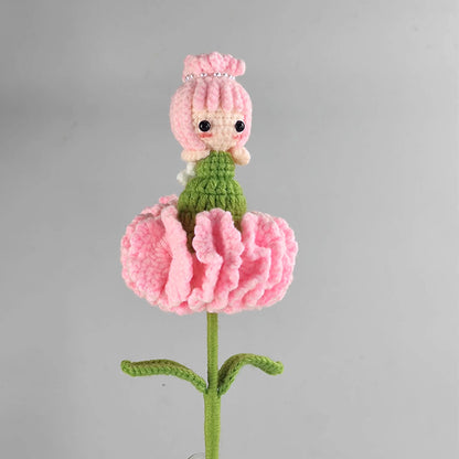 Handcrafted Crochet Carnation Flower Bouquet – Home Decor & Gift for Moms, Teachers, and Friends