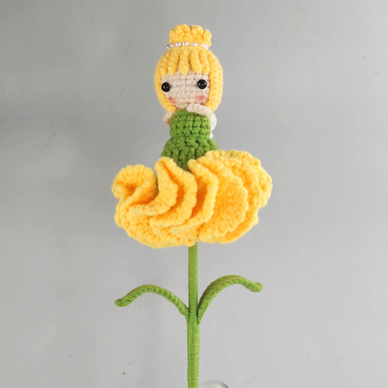 Handcrafted Crochet Carnation Flower Bouquet – Home Decor & Gift for Moms, Teachers, and Friends