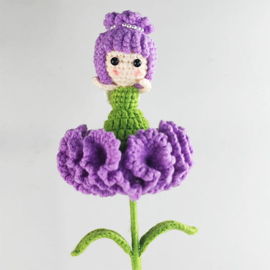 Handcrafted Crochet Carnation Flower Bouquet – Home Decor & Gift for Moms, Teachers, and Friends