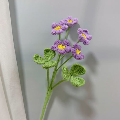 Handmade Crochet Oxalis Bouquet – Knitted Yarn Flowers for Home Decor & Gifts