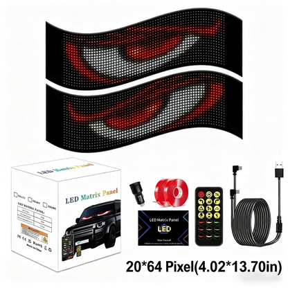 LED Flexible Screen Sticker for Cars and Trucks