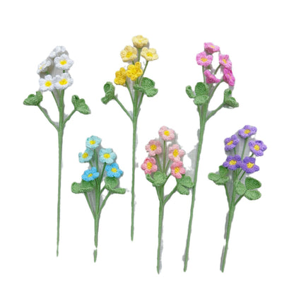 Handmade Crochet Oxalis Bouquet – Knitted Yarn Flowers for Home Decor & Gifts