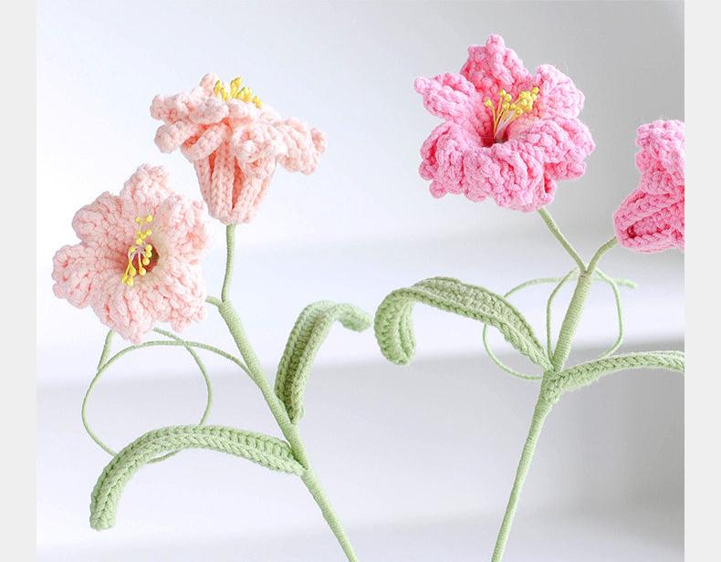 Handmade Crochet Daffodil Bouquet – Multi-Stem Knitted Yarn Flowers for Home Decor & Gifts