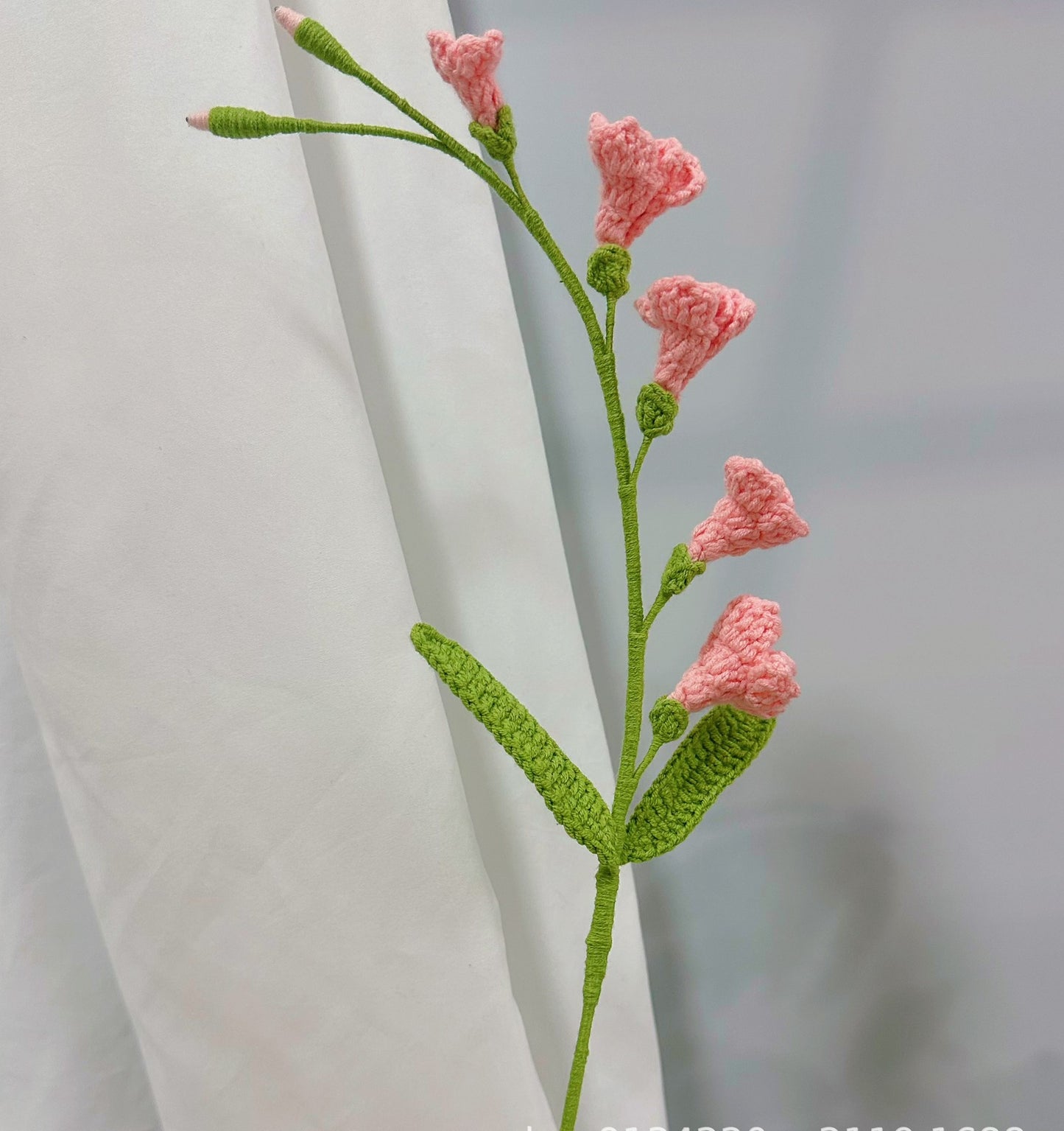 Handmade Crochet Freesia Bouquet – Knitted Yarn Flowers for Gifts & Home Decor
