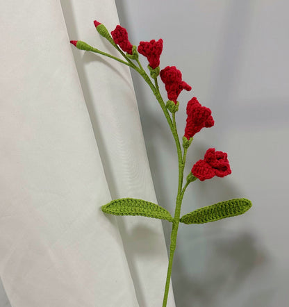 Handmade Crochet Freesia Bouquet – Knitted Yarn Flowers for Gifts & Home Decor