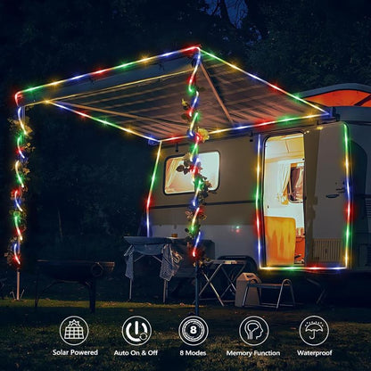 33-Foot Solar String Lights with 100 LEDs