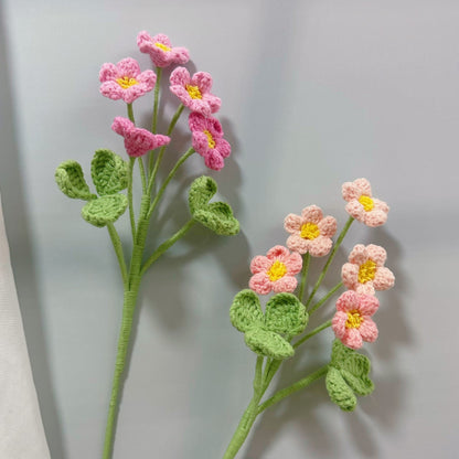 Handmade Crochet Oxalis Bouquet – Knitted Yarn Flowers for Home Decor & Gifts