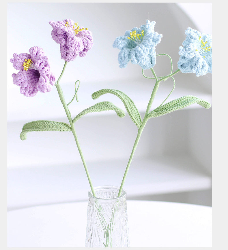 Handmade Crochet Daffodil Bouquet – Multi-Stem Knitted Yarn Flowers for Home Decor & Gifts