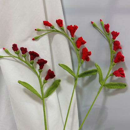 Handmade Crochet Freesia Bouquet – Knitted Yarn Flowers for Gifts & Home Decor
