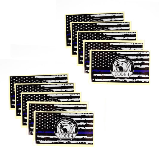 American Blue Line Sticker - Car and Laptop Decal
