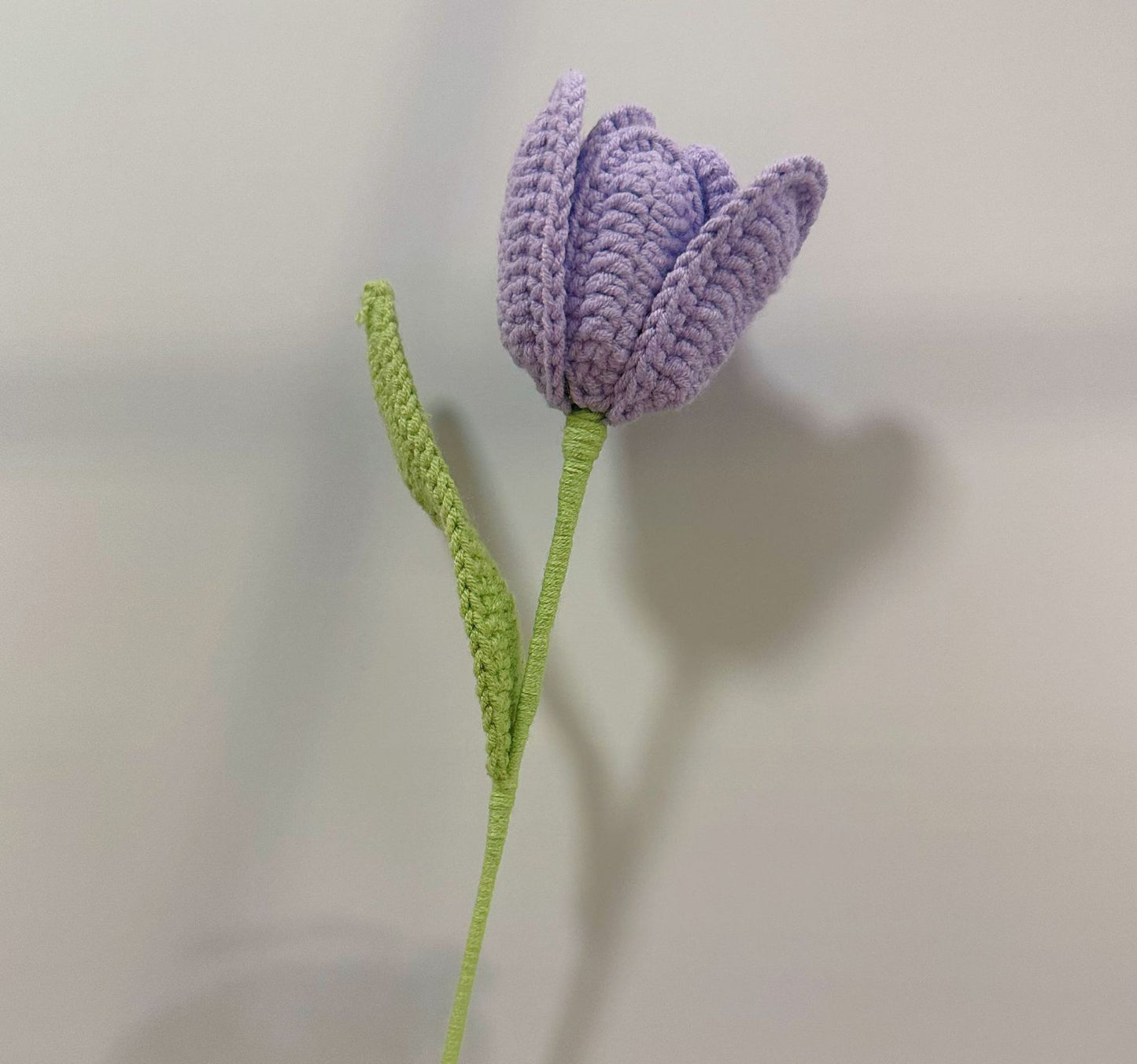 Handmade Crochet Petal Tulip Bouquet – Knitted Yarn Potted Flowers for Home Decor & Gifts