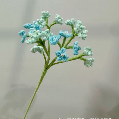 Handmade Crochet Baby’s Breath Bouquet – Knitted Yarn Floral Filler for Gifts & Home Decor