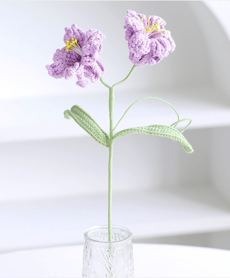 Handmade Crochet Daffodil Bouquet – Multi-Stem Knitted Yarn Flowers for Home Decor & Gifts