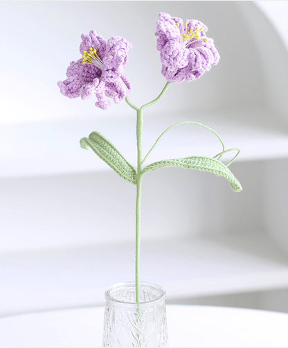 Handmade Crochet Daffodil Bouquet – Multi-Stem Knitted Yarn Flowers for Home Decor & Gifts