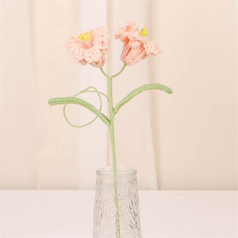 Handmade Crochet Daffodil Bouquet – Multi-Stem Knitted Yarn Flowers for Home Decor & Gifts