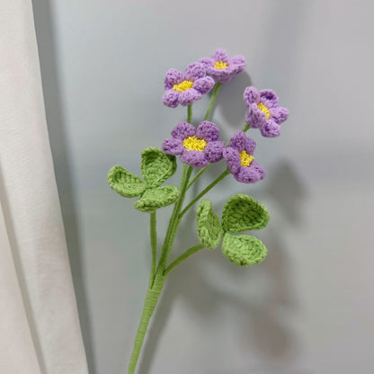Handmade Crochet Oxalis Bouquet – Knitted Yarn Flowers for Home Decor & Gifts
